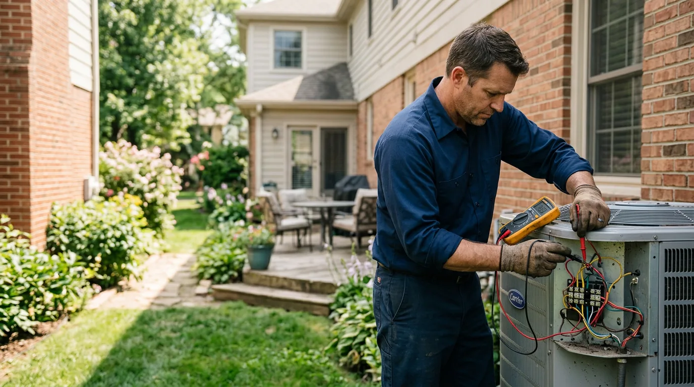 HVAC technician working near New Holland, PA